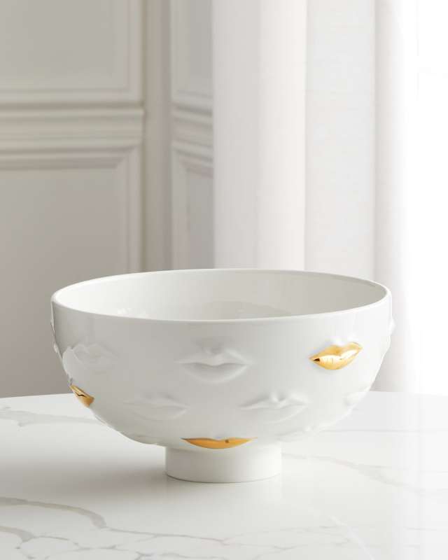 Gilded Gala Lips Bowl